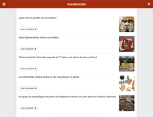 Tablet Screenshot of nosabesnada.com
